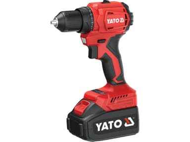Шуруповерт-дриль акумуляторний Li-Ion YATO: V=18 В, крутн.мом.- 45 Нм, 2 Агод, патрон Ø≤ 13 мм [6]