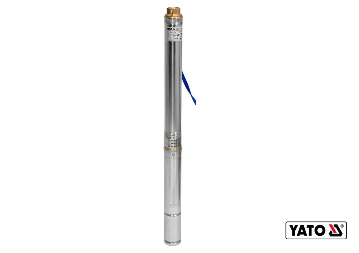 Насос для води глибинний YATO: 370 Вт, 5400 л/год, макс.висота- 35 м, макс.глибина- 80 м, кабель-20м