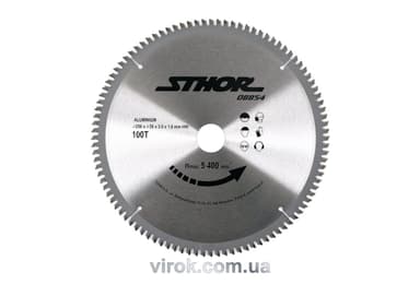 Диск пильний для алюмінію STHOR. Ø= 250/30 мм, h= 3 мм, 100 зубів [10/20]