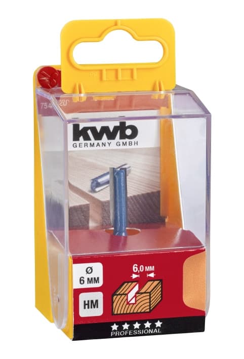 Фреза пазів 6 мм, KWB (754620)