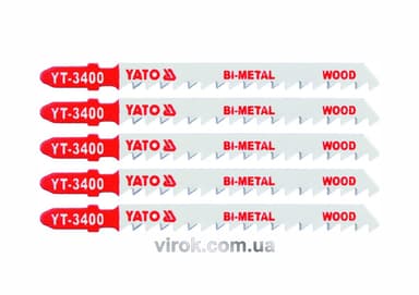 Полотно для електролобзика YATO BI-METAL (дерево) , 6TPI , l=100м, набір 5пр. [50/250]