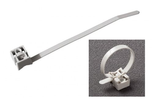 Стяжка кабельна з посиленим кріпленням 8х180 біла (100шт) UNIFIX