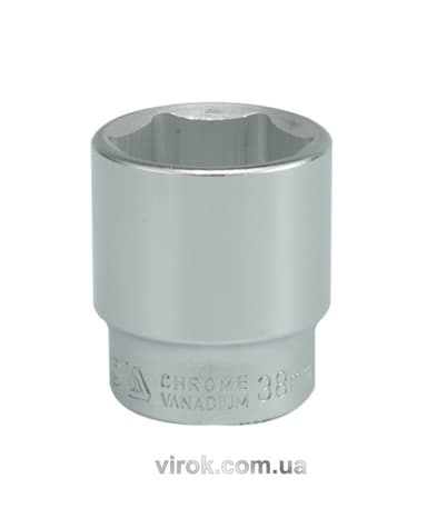 Головка торцева 6-гранна YATO : квадрат 3/4", М= 38 мм, L= 60 мм [6/36]