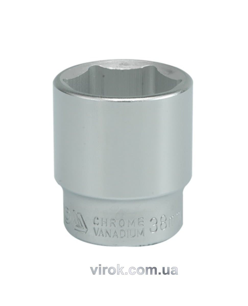 Головка торцева 6-гранна YATO : квадрат 3/4", М= 38 мм, L= 60 мм [6/36]