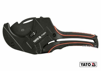 Труборіз для ПВХ труб YATO : max Ø63 мм, алюмінієвий корпус, ручка- ABS + TPR [10/30]