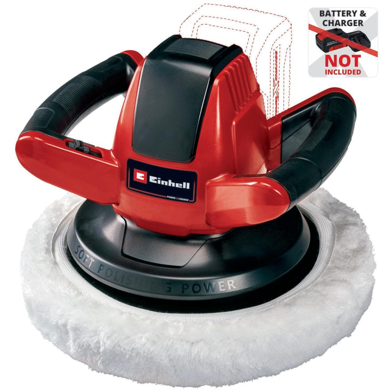 Полірувальна машина акумуляторна Einhell CE-CB 18/254 Li - Solo (2093301)