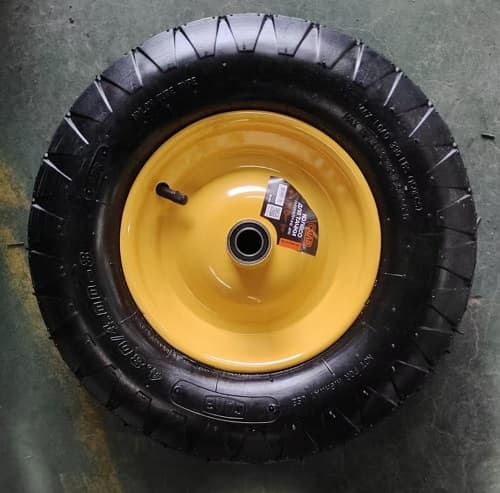 Колесо для тачки пневматичне 4PR, 4х8'', з квадратним малюнком протектора СИЛА