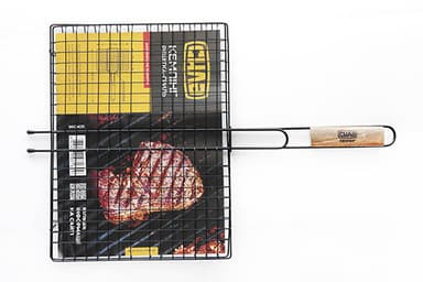 Решітка-гриль плоска з антипригарним покриттям (58x40x30см) СИЛА