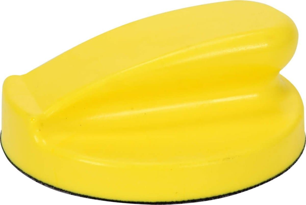 Блок-тримач для шліфування круглий VOREL: Ø= 125 мм з платформою-липкою "Велкро" [10/60]