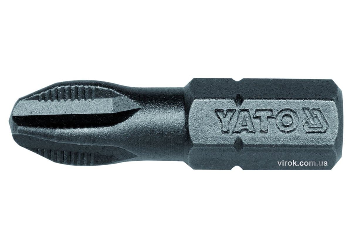 Насадка викруткова YATO : Philips PH3 x 25 мм. HEX 1/4". 50 (Уп/Шт.) [20/40]