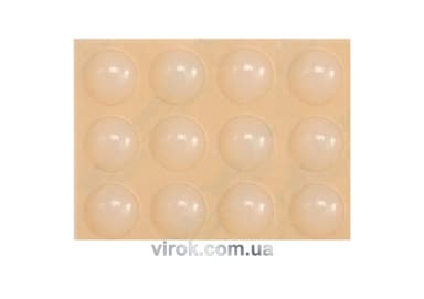 Прокладка силіконова самоклеюча під меблі VOREL, 13мм, набір 12шт [32/576]