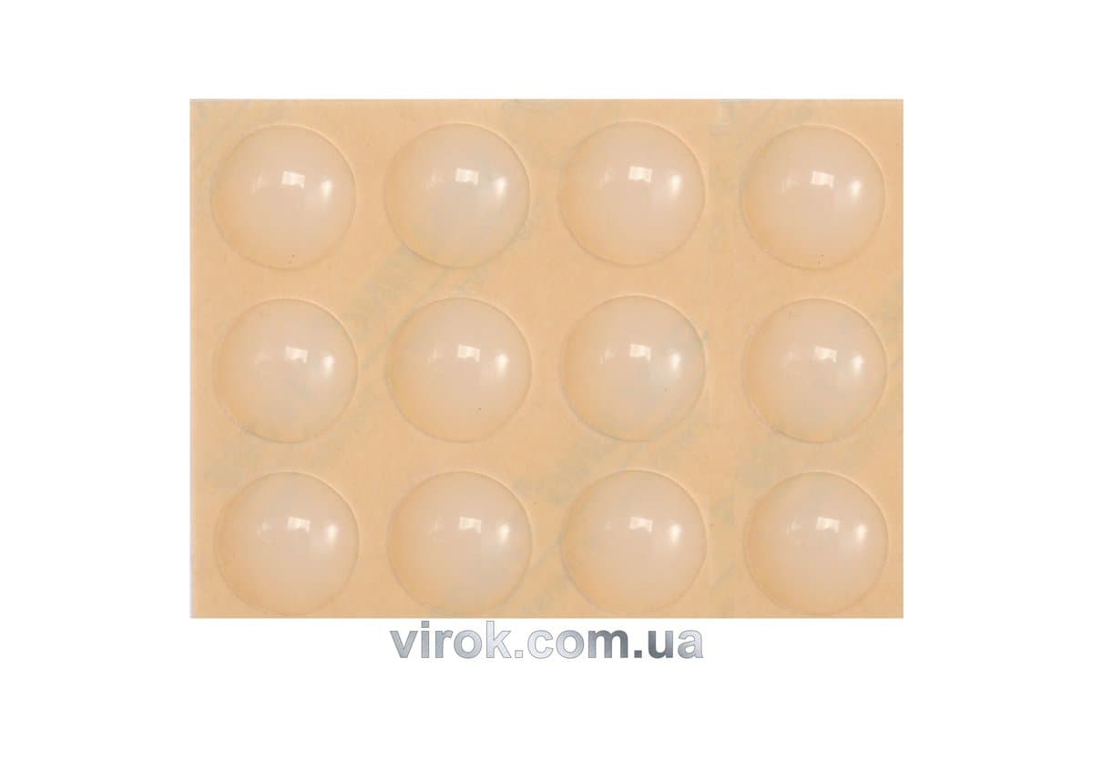 Прокладка силіконова самоклеюча під меблі VOREL, 13мм, набір 12шт [32/576]