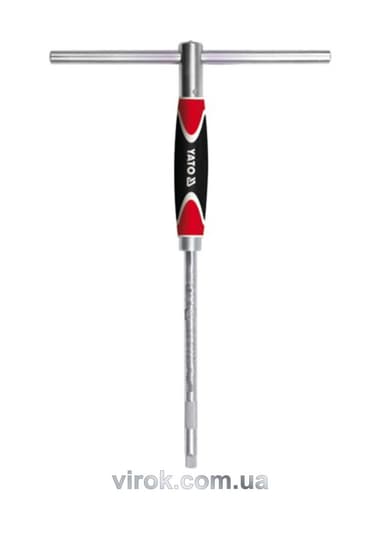 Вороток до торцевих головок YATO : тип "T", з квадратом- 1/4", L=310 мм [10/40]