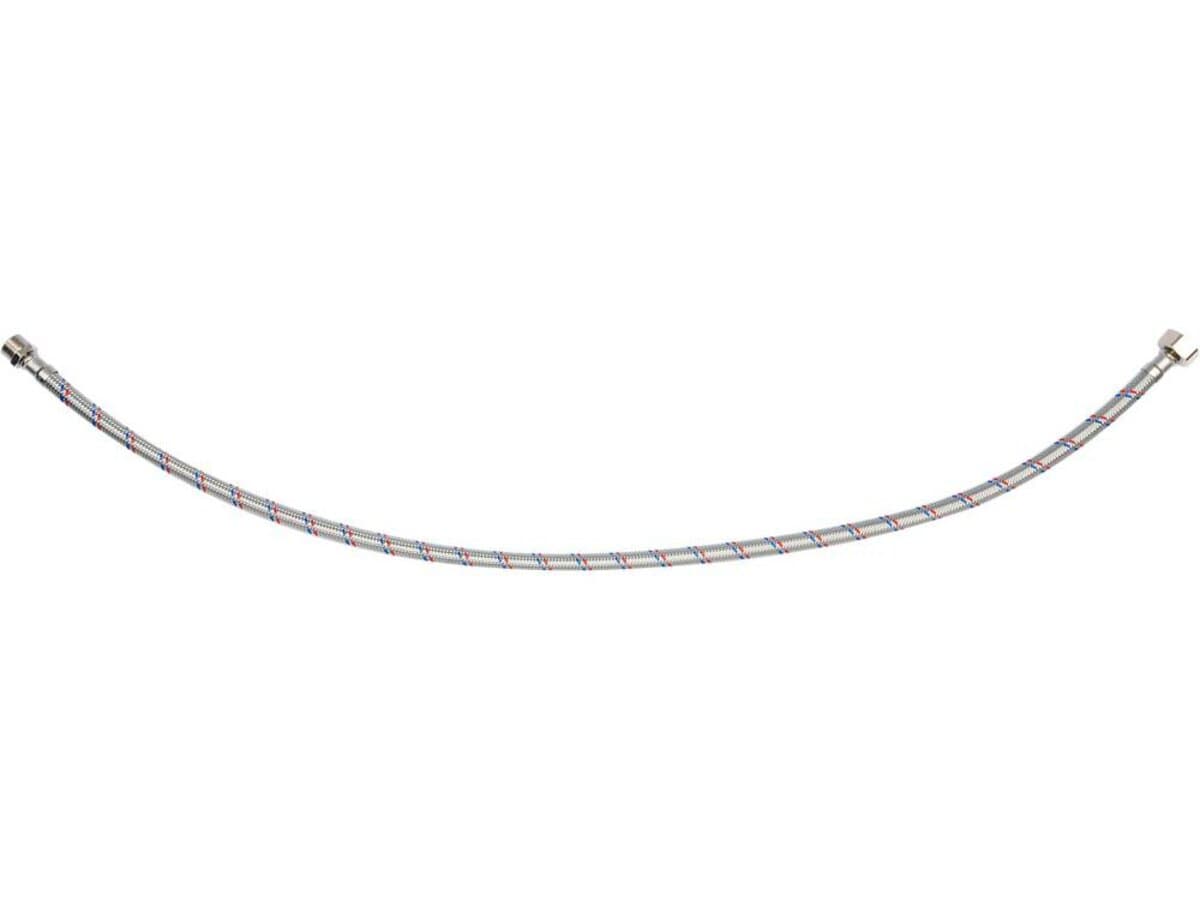 Шланг водопровідний з опліткою з нерж сталі FALA l= 800 мм, Ø= 8/12, з'єднання F-1/2" х M-3/8" 1 МПа