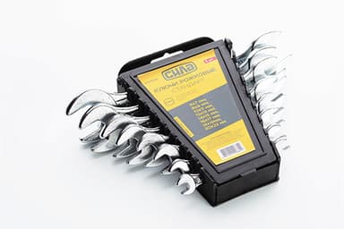 Набір ключів ріжкових Стандарт 6x7, 8x9, 10x11, 12x13, 14x15, 16x17, 18х19,20х22мм (8шт) СИЛА