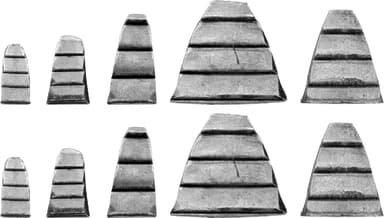 Клини для молотків VOREL 28 x 32 , 25 x 21, 25 x 12 , 18 x 10 , 17 x 8; 10 шт [6/72]