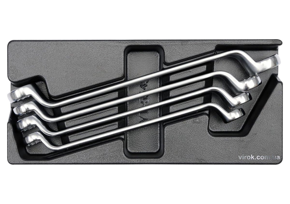 Вклад до інструментальної шафи YATO, ключі накидні вигнуті 21х23, 24х27, 25х28, 30х32 мм, 4 шт. [8]