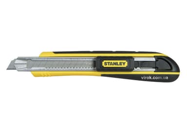 Ніж STANLEY "FatMax" Cartridge з висувним лезом з відломними сегментами : M= 9 мм, L= 138 мм.
