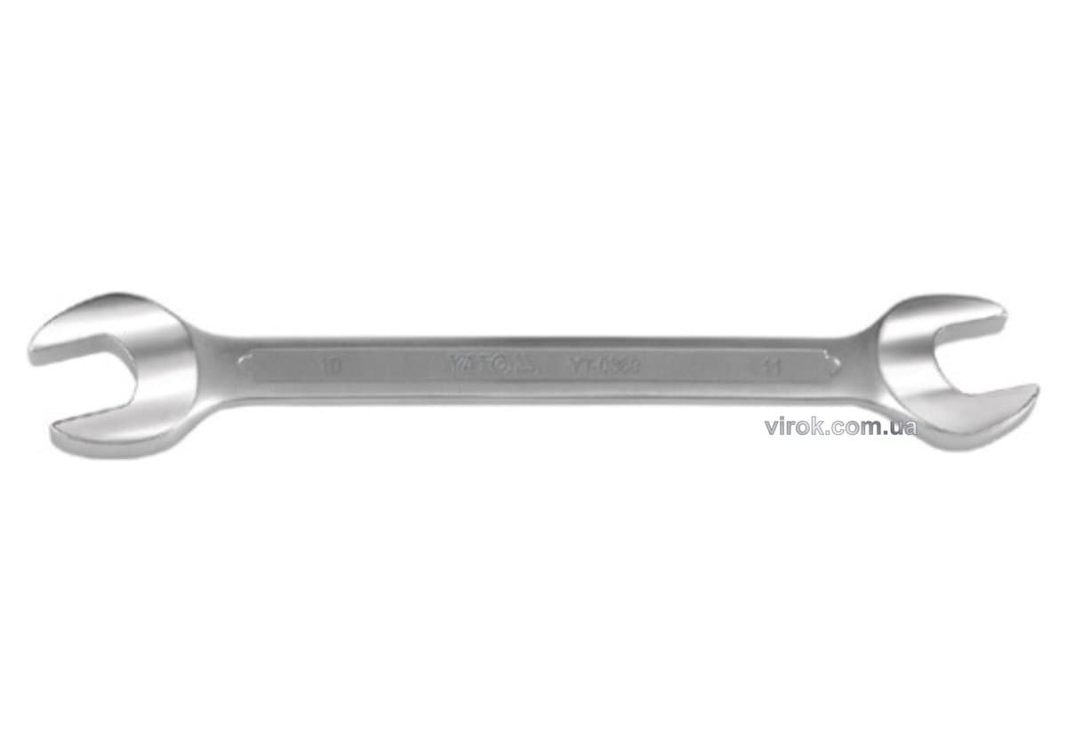 Ключ ріжковий YATO : CrV, М=10х11 мм, l=155 мм [10/150/300]