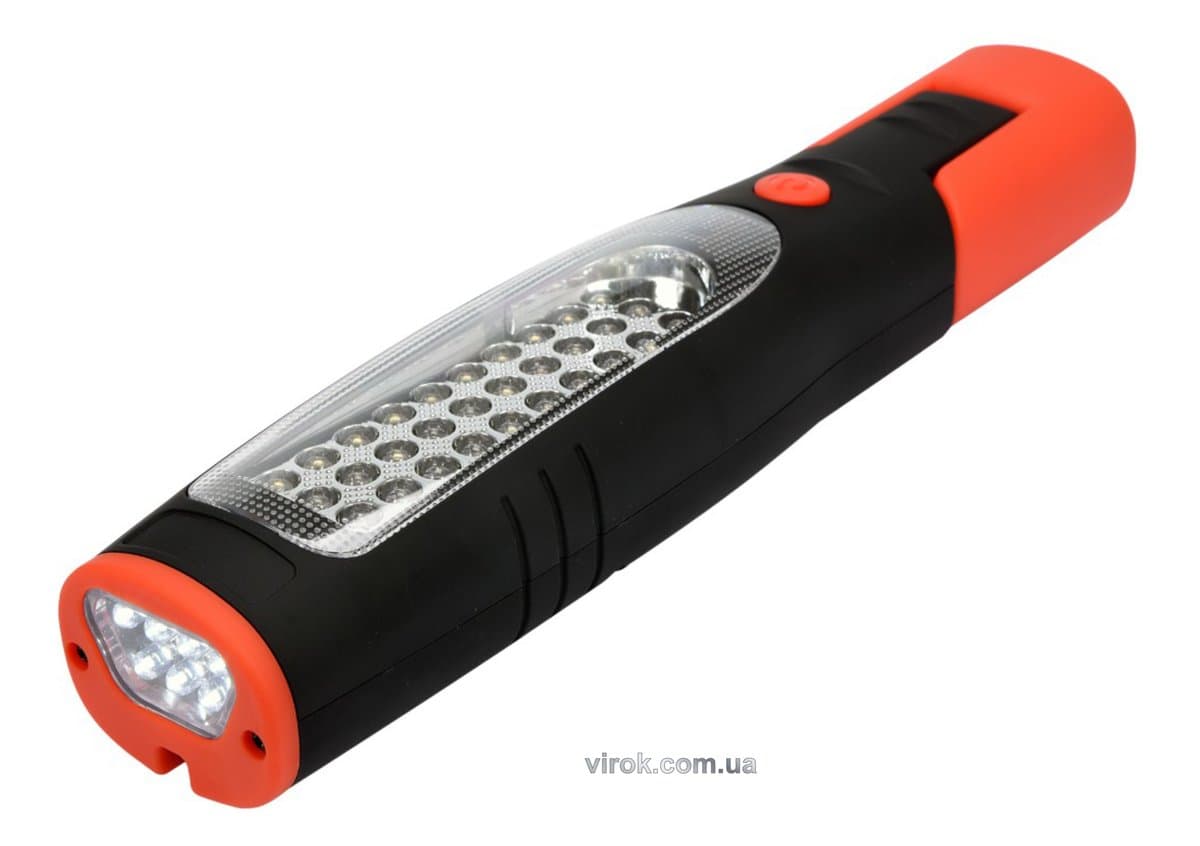 Ліхтар переносний діодний 2-режим. 30 + 7 YATO; живлення від Li-Ion акумулят. 3,7 V, 2 Ах год [12]