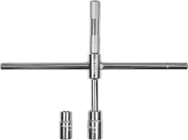 Ключ для коліс хрещатий розкладний YATO з головками М17, М19, М21, М23 мм, квадрат 1/2" [5/10]