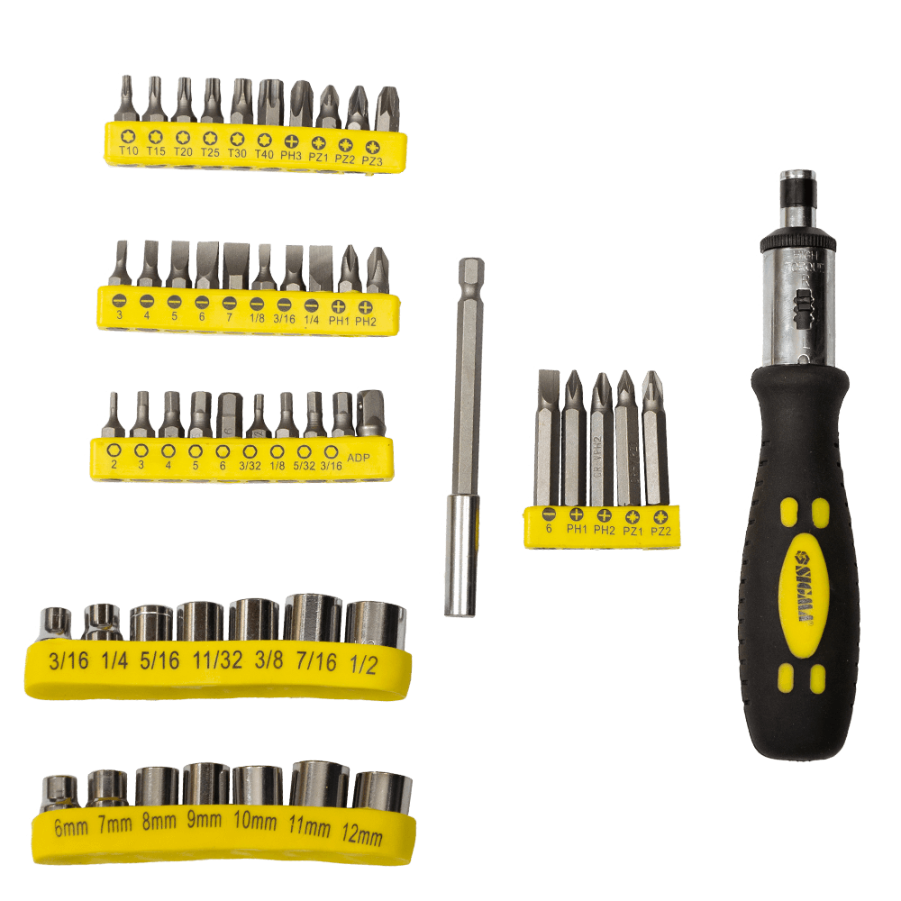 Викрутка + насадки торцеві і біти 51шт CrV SIGMA (4002131)