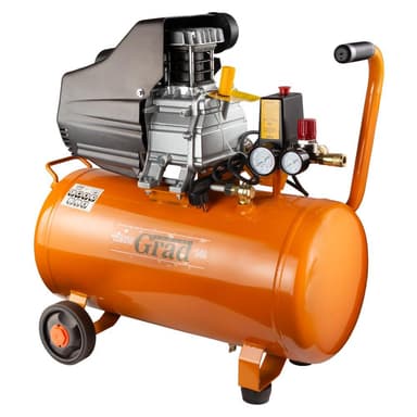 SIGMA Компресор одноциліндровий 1,5кВт 198 л/хв 8бар 50 л (2 крани) Grad NEW