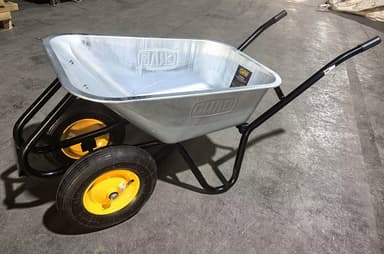 Тачка садово-будівельна двоколісна 100л, 250кг, колеса пневмо 4х8'' СИЛА