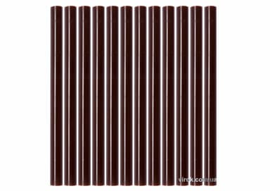 Стержні клейові YATO коричневі : Ø=7,2 мм, L=100 мм, уп. 12 шт. [50]