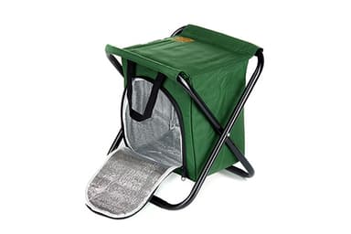 Стілець розкладний без спинки (стальний каркас) з термосумкою Ø16 мм 27х32х33см СИЛА