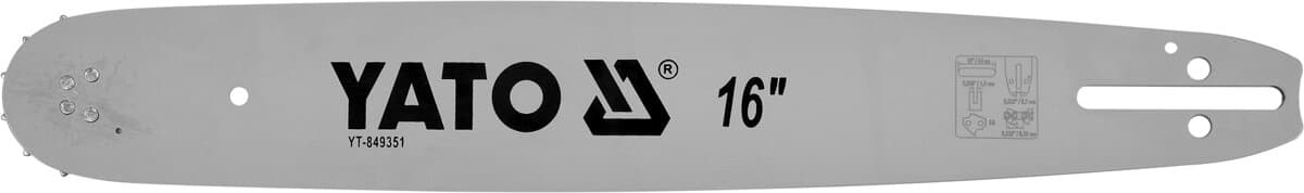 Шина для пили YATO l= 16"/ 40 см (66 ланок) Кількість зубів -12.для ланцюгів YT-84942, YT-84963 [20]