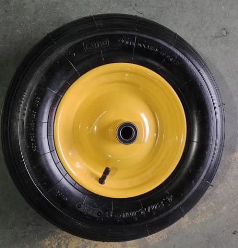 Колесо для тачки пневматичне 4PR, 4х8'', з лінійним малюнком протектора СИЛА