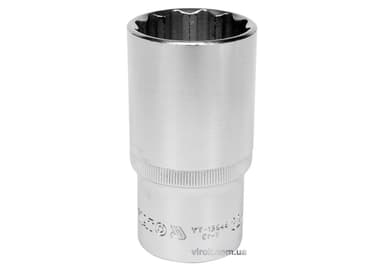 Головка торцева 12-гранна YATO : подовжена, квадрат 1/2", М= 32 мм, L= 77 мм [6/24/48]