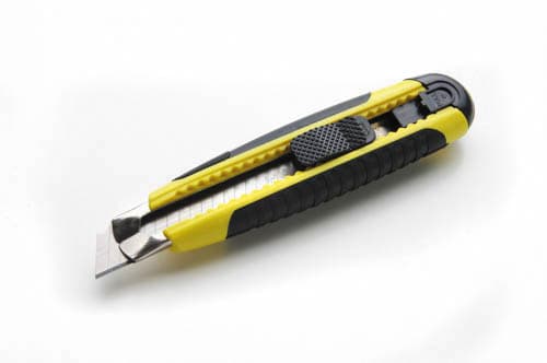 Ніж висувний 18мм обгумований корпус, автозамок MultiFlex СИЛА