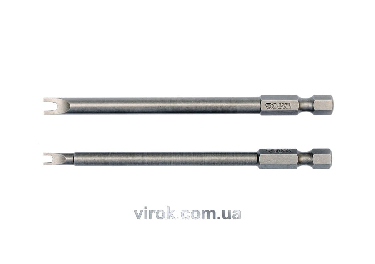 Набір насадок викруткових YATO : SPANNER #6-#10, HEX 1/4", L= 100 мм. 2 шт. [25/100]