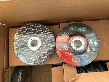 Диск зачисний по нержавіючій сталі (Ceramic) 125х6.0х22.2мм (5шт. в пач.) APRO PRO