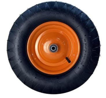 Колесо пневматичне 4х8 без віськи 20мм 4PR Оранж диск, BLUETOOLS