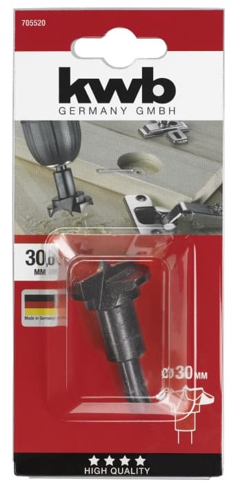 Свердло для отворів під шарнири, 30 мм, KWB (705520)