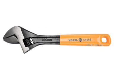 Ключ розвідний VOREL : L= 300 мм. з прогумованим руків'ям [24/576]