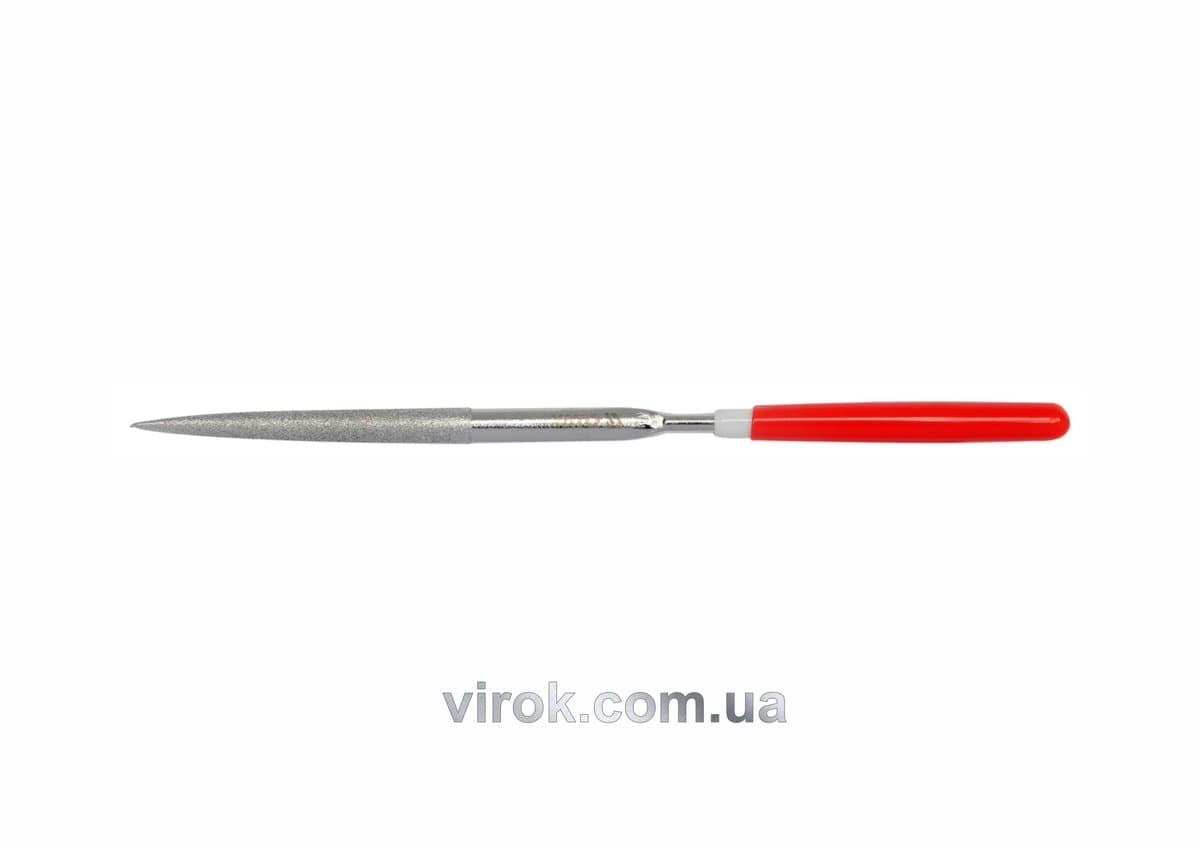 Надфіль алмазний YATO півкруглий, l= 140/50 мм, b= 3 мм [120/1200]