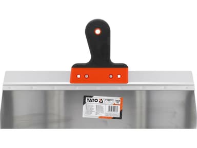 Шпатель фасадний YATO роб. частина- 450х 90мм з нержавіючої сталі, l=250 мм, двокомпонент ручка [10]