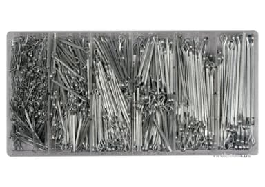 Шплінти прямі різних розмірів YATO, набір 1000 шт. [12]