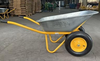 Тачка садово-будівельна двоколісна 85л, 200кг, колеса пневмо 4х8'' СИЛА