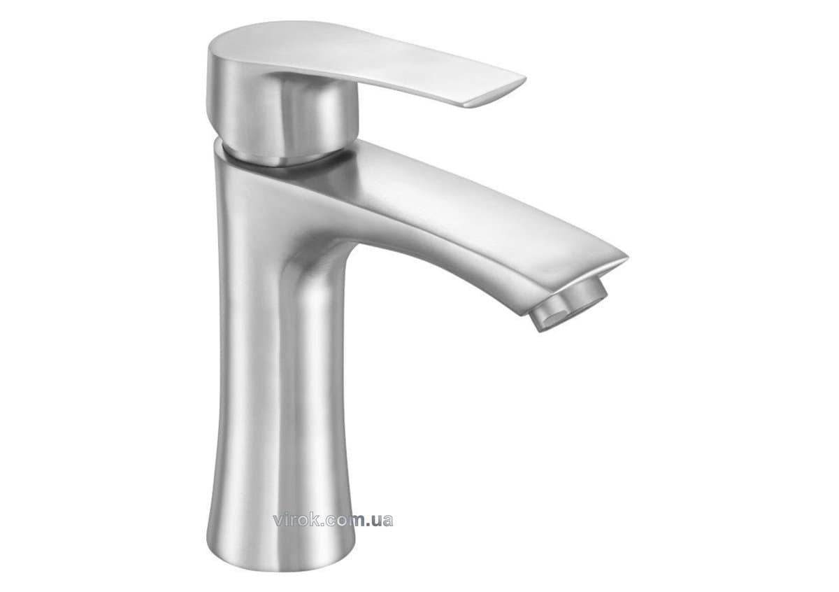 Змішувач води FALA для умивальника "STEELY 3" з кульовим регулятором [10]