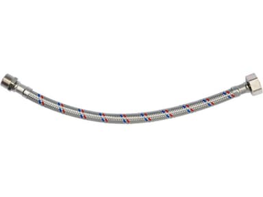 Шланг водопровідний з опліткою з нерж сталі FALA l= 300 мм, Ø= 8/12, з'єднання F-1/2" х M-3/8" 1 МПа