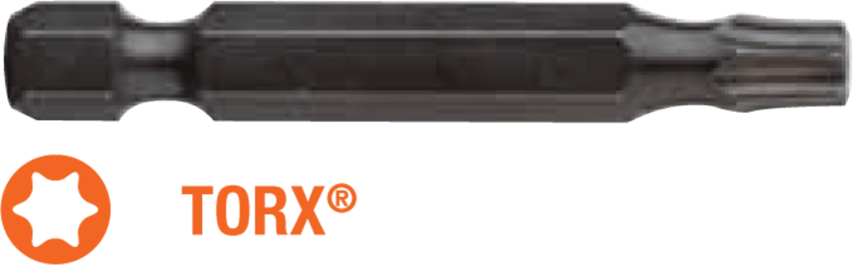 Насадка викруткова USH Industry TORSION TORX T25 x 50 мм., подовжена Уп. 10 шт.