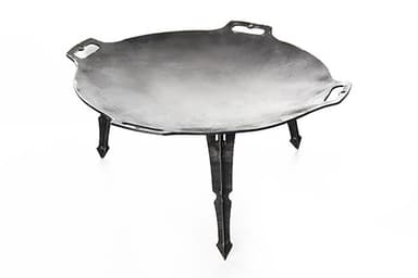 Сковорода туристична з ручками 480мм товщина 4мм СИЛА