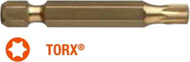Насадка викруткова USH ISOTIN : TORX T30 x 50 мм Torsion. титанова подовжена, Уп. 10 шт.