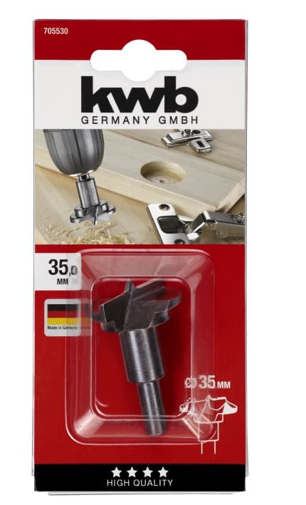 Свердло для отворів під шарнири, 35 мм, KWB (705530)