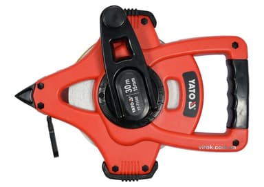 Рулетка геодезична скловолоконна YATO : L= 30 м x 15 мм, ручне змотування [10]